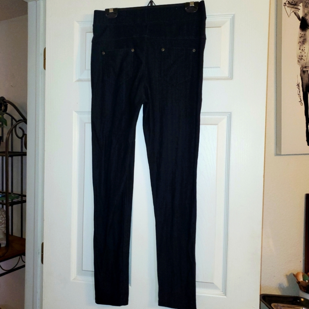 Black jeggings 1X